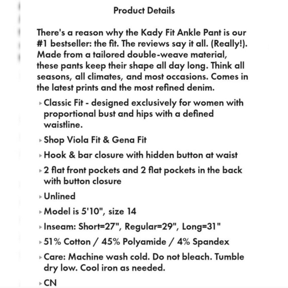 Eloquii Pink Ankle Pants Kady Tailored Fit - Plus Size 22 NWT Barbiecore - Picture 6 of 8